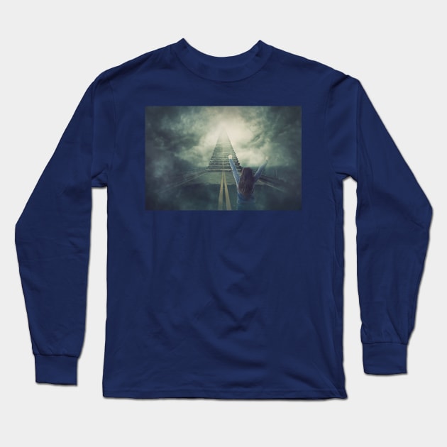 stairway to the sky Long Sleeve T-Shirt by 1STunningArt